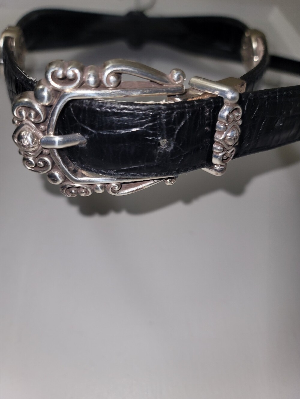 Brighton reversible leather belt (Model B40270) L (34) Black/Pink